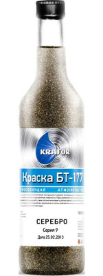 Краска БТ-177 серебрянка КРАФОР (0,5л)
