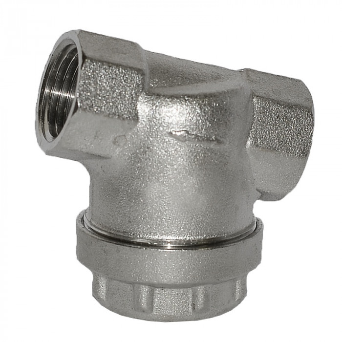 Фильтр грубой очистки прямой, 1/2" В-В, t=110С, 16 бар, 300мкм, латунь