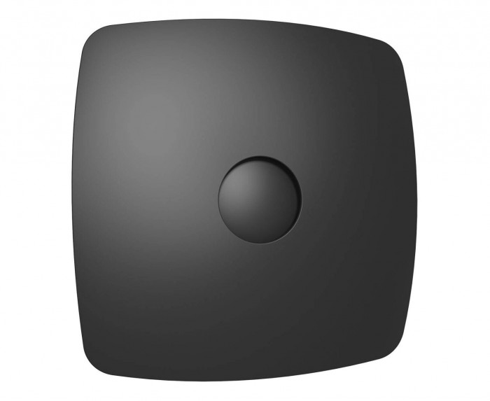 Вентилятор вытяжной 100мм 100м3/ч осевой с обратным клапаном (RIO 4C MATT BLACK) ДИЦИТИ