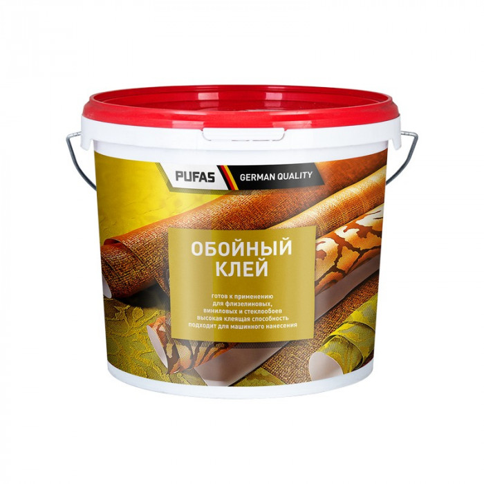 Клей для флизелиновых, виниловых, стеклообоев мороз. ПУФАС ОК (10л=10кг)