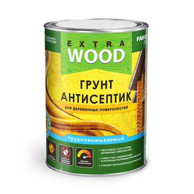 Антисептик-грунт для дерева бесцветный ФАРБИТЕКС Профи Вуд (2,5л)