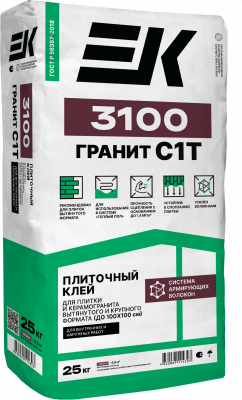 Клей для плитки и керамогранита ЕК 3100 Гранит (25кг)
