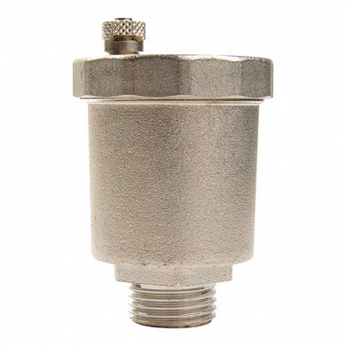 Воздухоотводчик для радиатора автоматический 1/2", t=95C, 10 бар, прямое подключение, никель СТИ