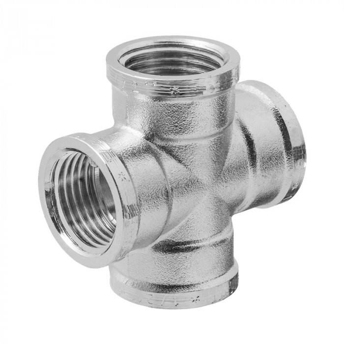 Крестовина 1/2", ВР, латунь