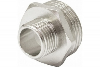 Ниппель (бочонок) переходной PN16 2"x3/4", НР, никелирование, латунь СТИ