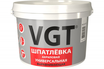 Шпатлевка готовая для внутренних работ акриловая ВГТ (18кг)