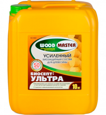 Антисептик деревозащитный для внутренних и наружных работ ВУДМАСТЕР Биосепт-ультра (10кг)