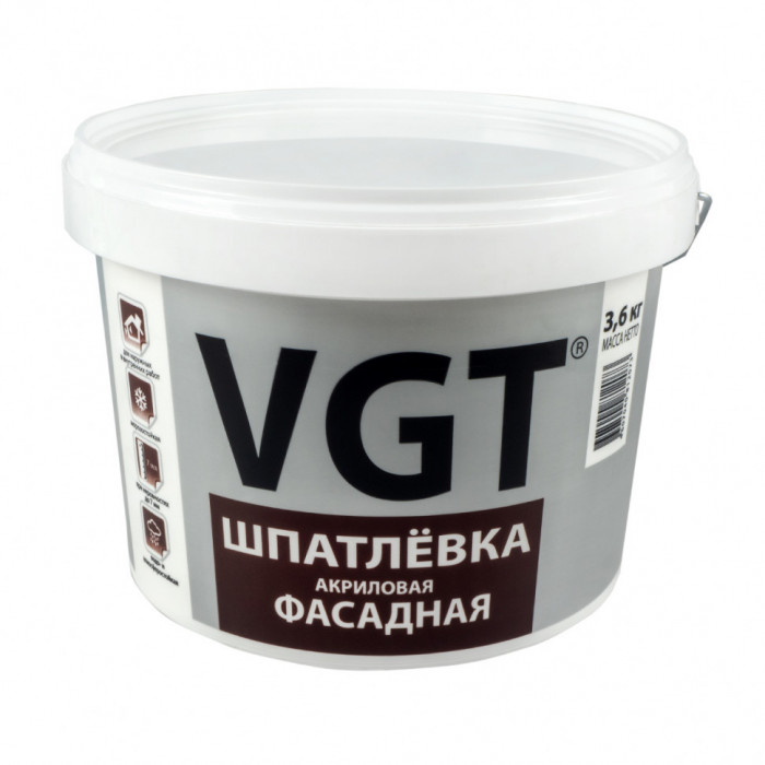Шпатлевка фасадная ВГТ (3,6кг)