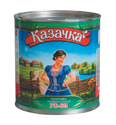 ГРУНТ ГФ-021 красно-коричневый КАЗАЧКА (2,8кг)