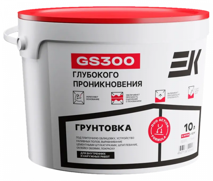 Грунтовка глубокого проникновения ЕК GS300 (5л)