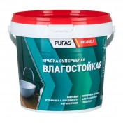 Краска влагостойкая белая мороз. ПУФАС Декоселф (1,72л=2,7кг)