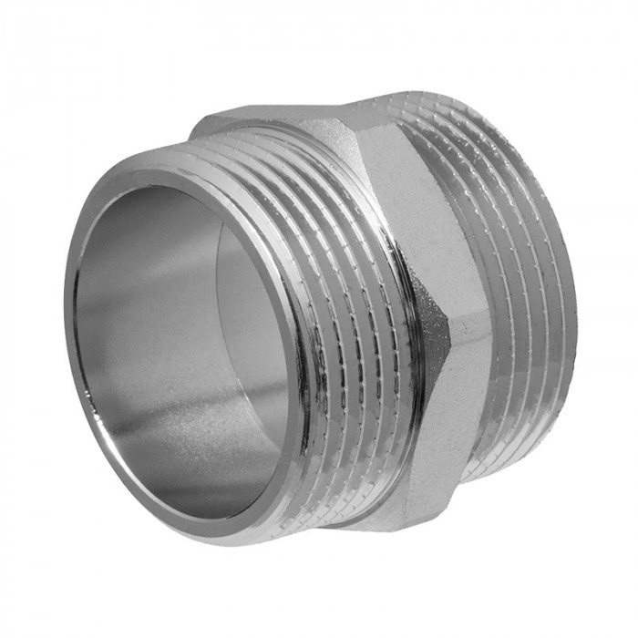 Ниппель (бочонок) 1/2", НР, латунь