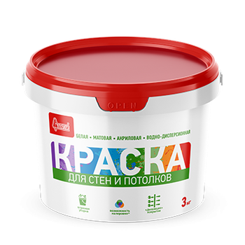 Краска для стен и потолков акриловая СТАРАТЕЛИ (3кг)