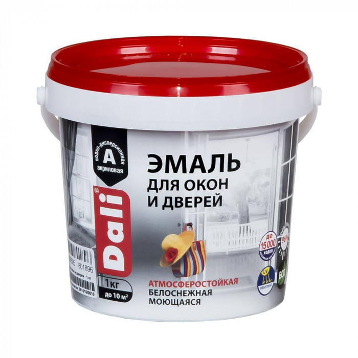 Эмаль для окон и дверей акриловая ДАЛИ (3кг)