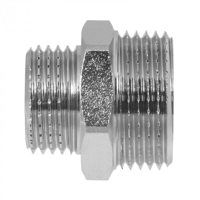Ниппель (бочонок) переходной 3/4" х 1/2", НР, латунь