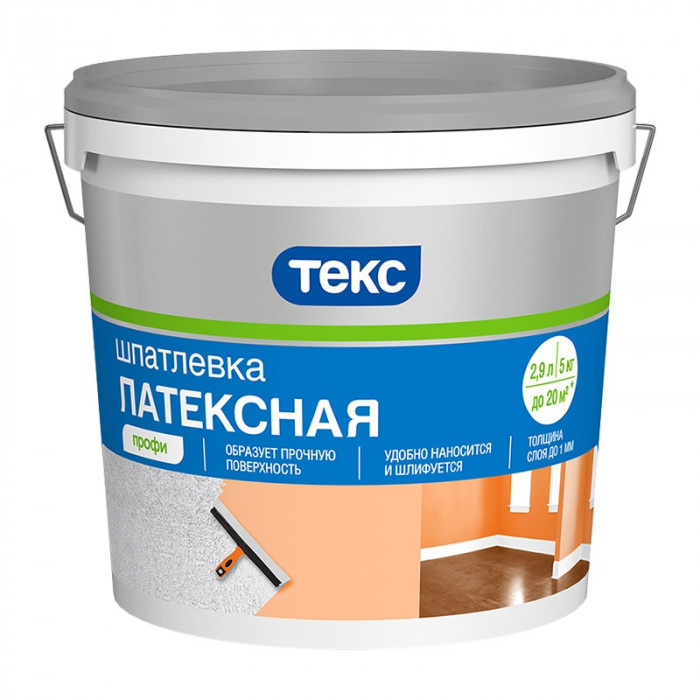 Шпатлевка латексная ТЕКС ПРОФИ (5кг)