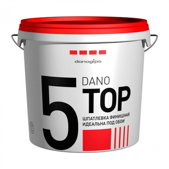 Шпатлевка готовая финишная полимерная ДАНОГИПС (ШИТРОК) Дано топ 5 (10л)