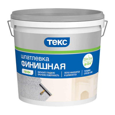 Шпатлевка латексная финишная ТЕКС ПРОФИ (5кг)