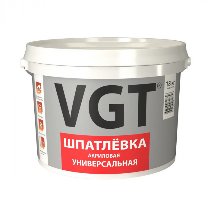 Шпатлевка универсальная акриловая ВГТ (18кг)