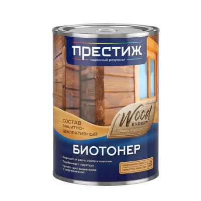Пропитка для дерева защитно-декоративная тонирующая красное дерево ПРЕСТИЖ Биотонер (0,9л)