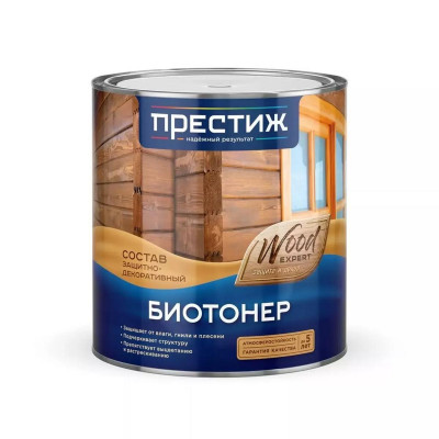 Пропитка для дерева защитно-декоративная тонирующая красное дерево ПРЕСТИЖ Биотонер (2,5л)