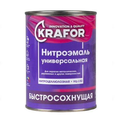 Эмаль НЦ-132 желтая КРАФОР (1,7кг)