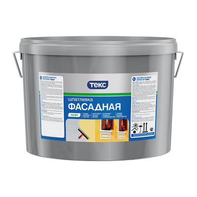 Шпатлевка акрилатная фасадная ТЕКС ПРОФИ (16кг)