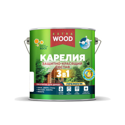 Пропитка для дерева 3 в 1 декоративная сосна ВУД ЭКСТРА Карелия (2,7л)