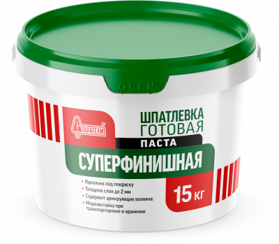 Шпатлевка готовая суперфинишная полимерная СТАРАТЕЛИ (15кг)