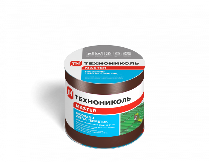 Лента-герметик самоклеящаяся коричневая ТЕХНОНИКОЛЬ НИКОБЕНД (30смх10м)
