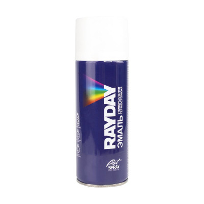 Краска аэрозольная термостойкая белая РЭЙДЕЙ RD-009 (0,52л)