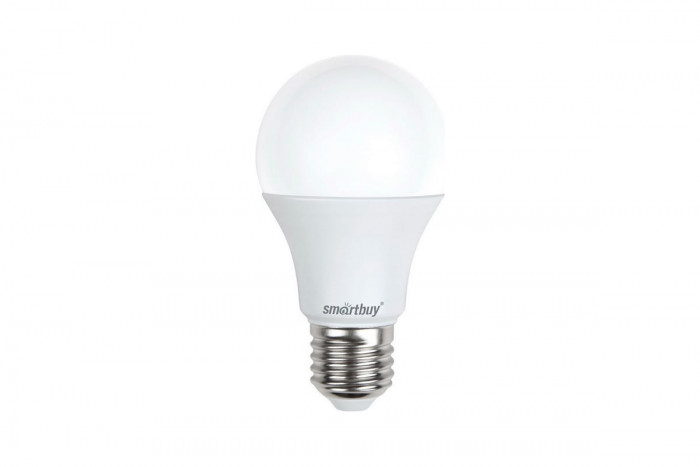 Лампа светодиодная LED E27, 7Вт, 230В, груша, 3000К, теплый белый СМАРТБАЙ