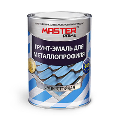 Грунт-эмаль по ржавчине суперстойкая для металлопроф. зеленый мох (RAL6005) МАСТЕР ПРАЙМ (2кг)
