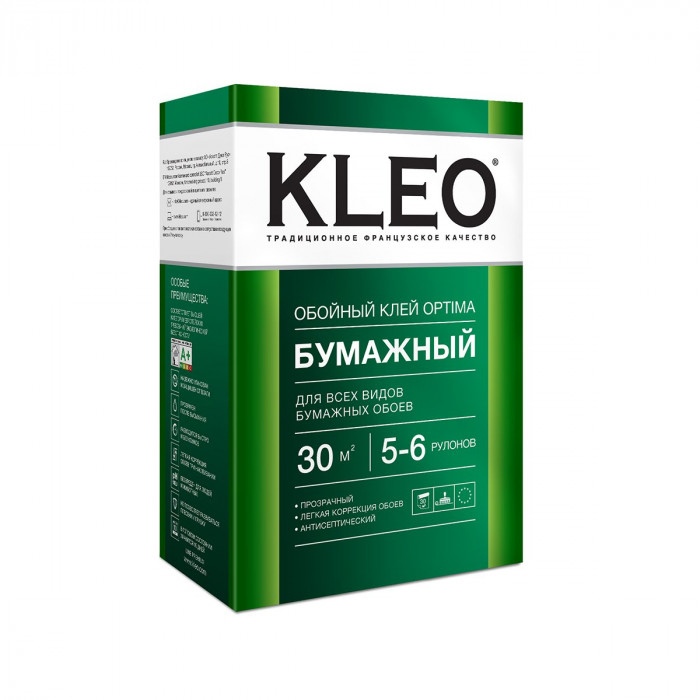 Клей для бумажных обоев (010 OPTIMA 5-6) КЛЕО Оптима (120гр)