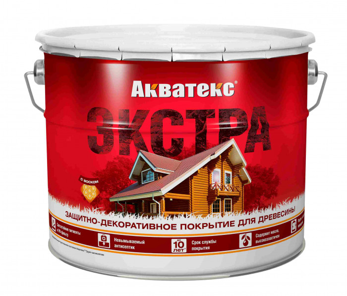 Пропитка для дерева груша АКВАТЕКС ЭКСТРА (9л)
