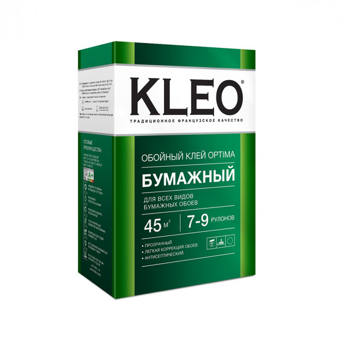 Клей для бумажных обоев (011 OPTIMA 7-9P) КЛЕО Оптима (160гр)