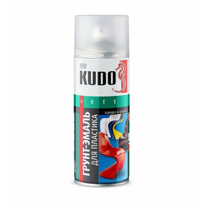 Грунт-эмаль аэрозольная для пластика синяя КУДО KU-6009 (0,52л)