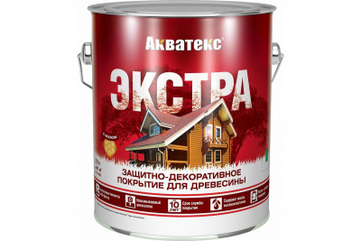 Пропитка для дерева белая (18162) АКВАТЕКС ЭКСТРА (2,7л)