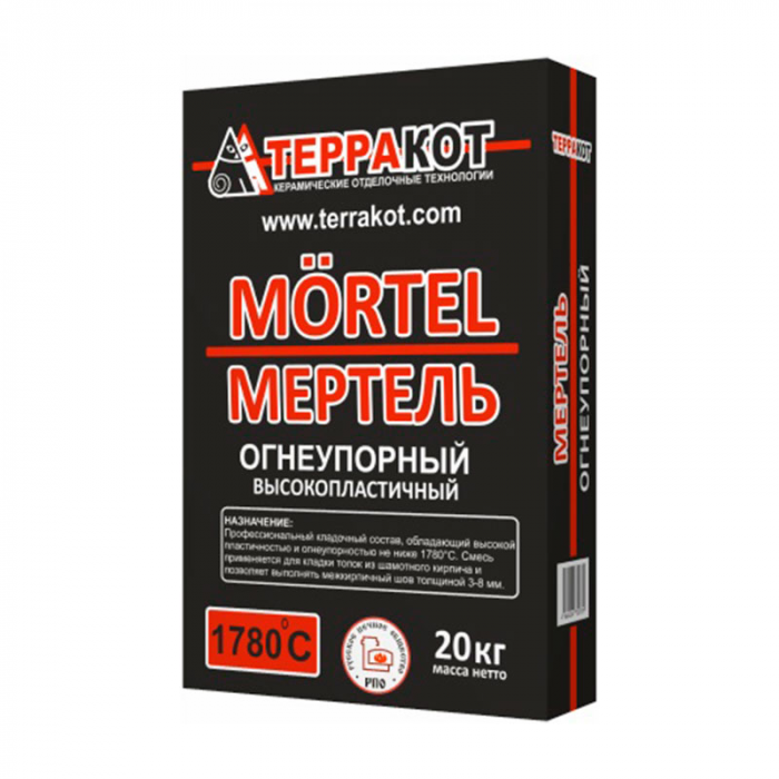 Смесь кладочная огнеупорная для топки ТЕРРАКОТ Мертель (20кг)