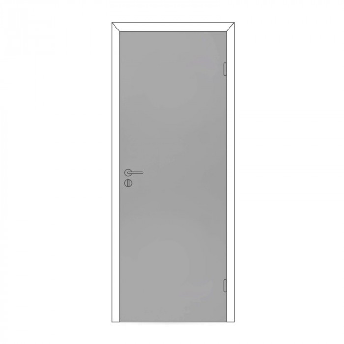 Полотно дверное крашеное М10х21 серое (RAL 7040) ОЛОВИ (925х2040х40мм)