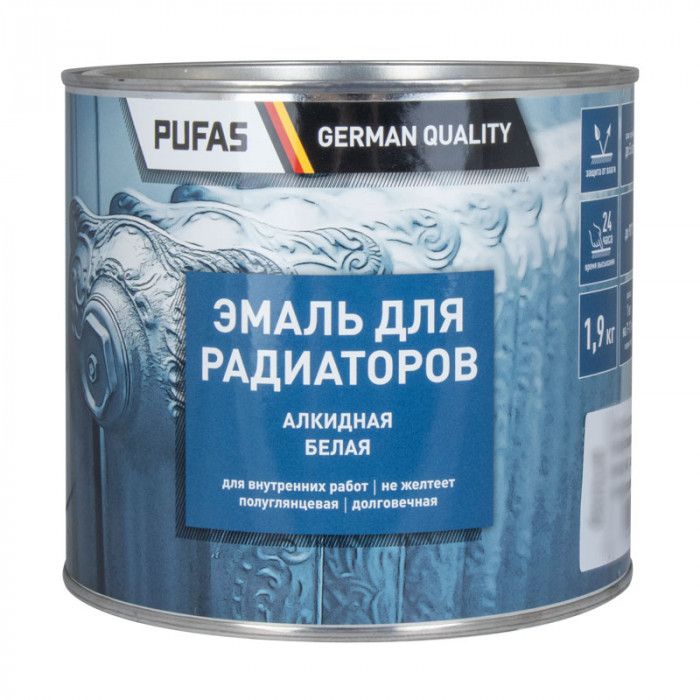 Эмаль для радиаторов белая ПУФАС (1,9кг)