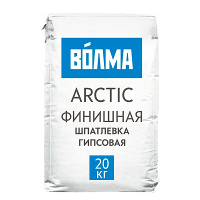 Шпатлевка гипсовая финишная белая ВОЛМА Арктик (20кг)
