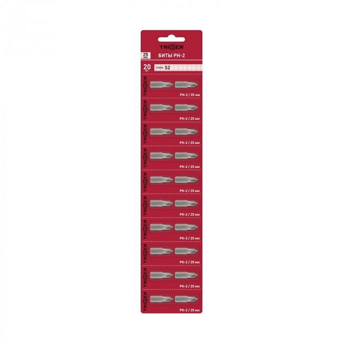 Бита PH-2 25мм ПРОФИ (85962) ТРИГГЕР (20шт)