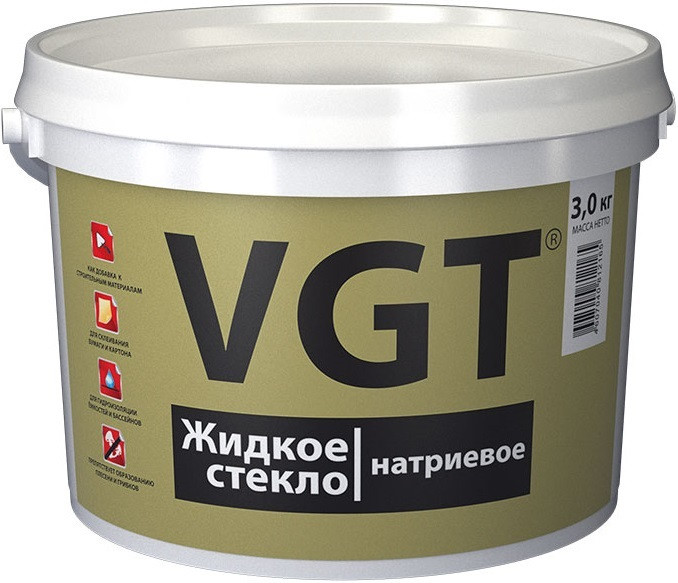 Жидкое стекло ВГТ (15кг)