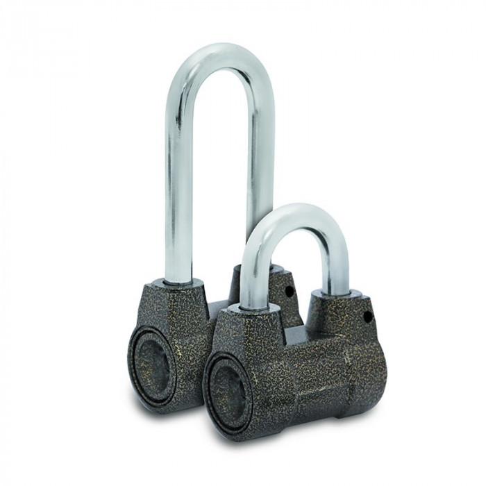 Замок навесной d(д)=10мм алюминий (76022) ШЛОСС PL-14/55-L (55х43)