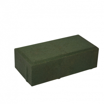 Плитка тротуарная зеленая Кирпичик ЯЗСМ (200х100х70мм)
