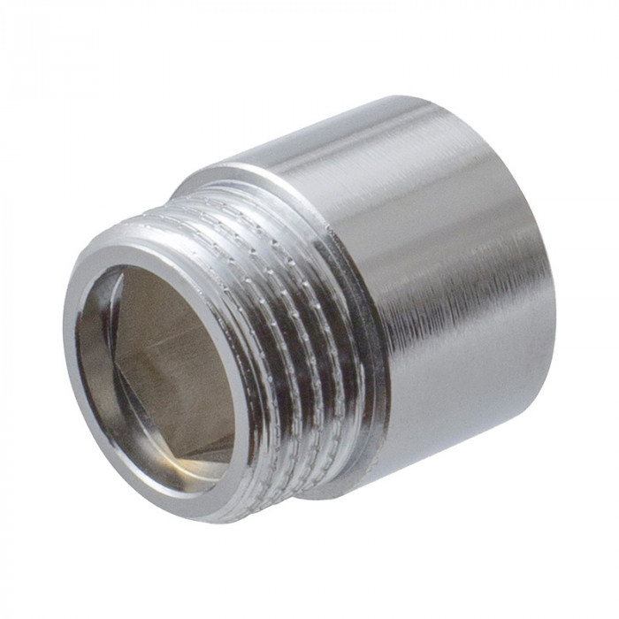 Удлинитель 1/2"х15мм, хром, латунь