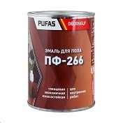 Эмаль ПФ-266 для пола золотисто-коричневая ПУФАС Декоселф (22 кг)