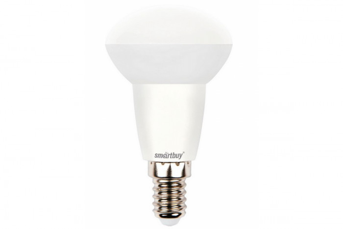 Лампа светодиодная зеркальная LED E14, 6Вт, R50, 230В, 4000К, холодный белый СМАРТБАЙ