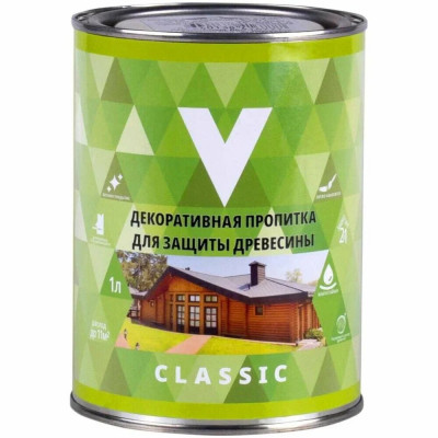 Пропитка для дерева декоративная бесцветная V (В) Классик (0,8л)